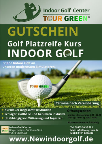 Gutschein - Golf Kurs zur Platzreife