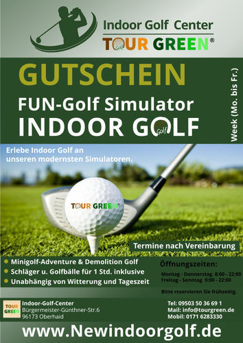 Gutschein- Fun Golf Simulator Week
